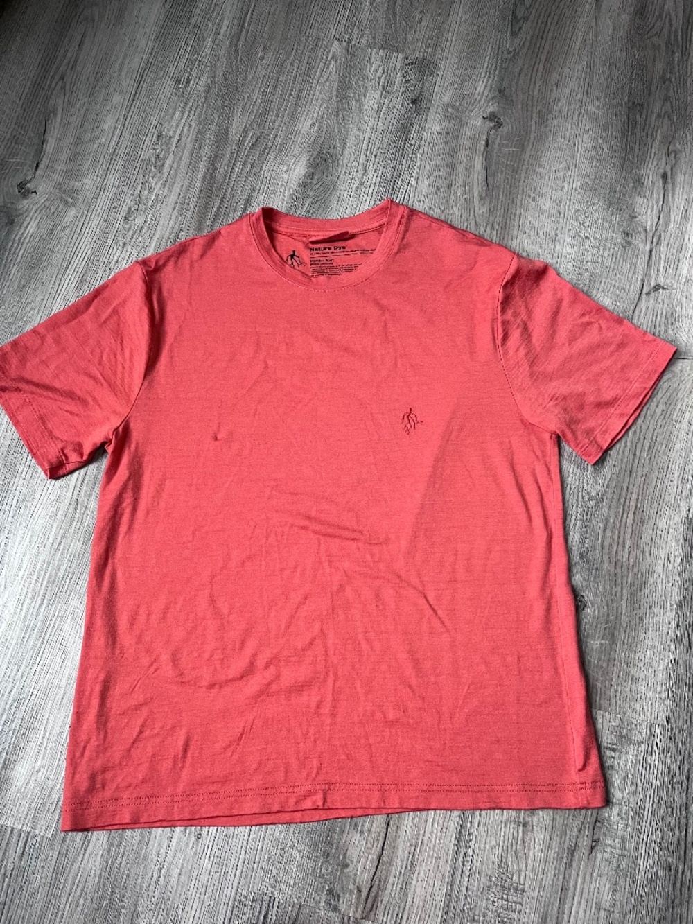 Icebreaker Merino Blend nature dye Orange Crew Wool Outdoor Hiking mens small